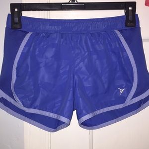 Blue workout shorts